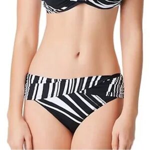 BLEU ROD BEATTIE New Wave Sarong Hipster Bottom - Black/White Size 8 NEW